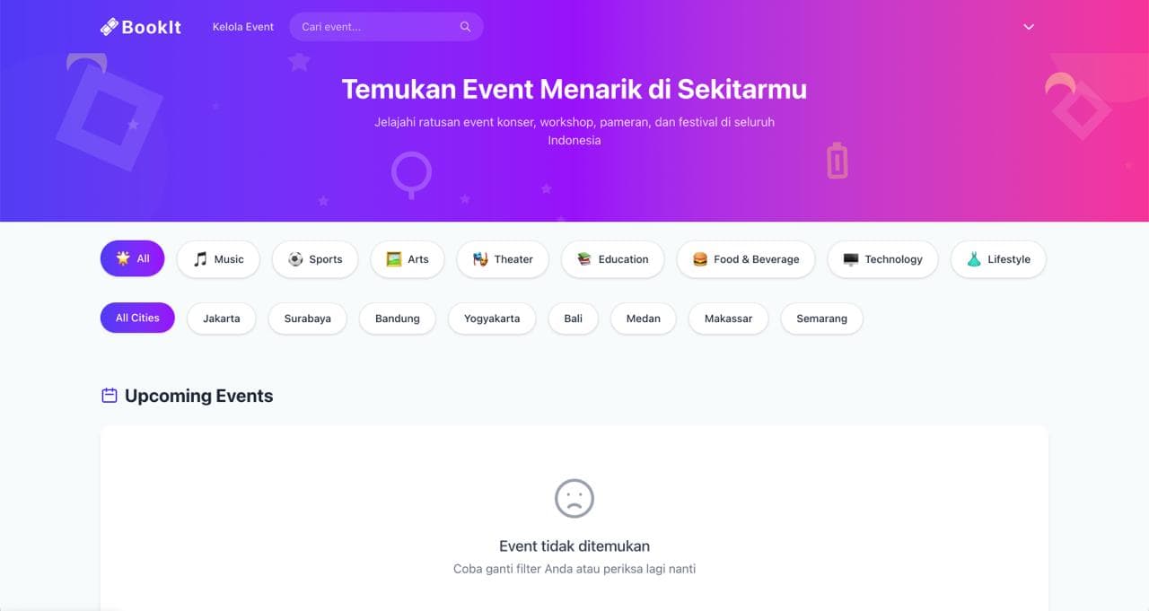 BookIt Event Ticketing Platform preview